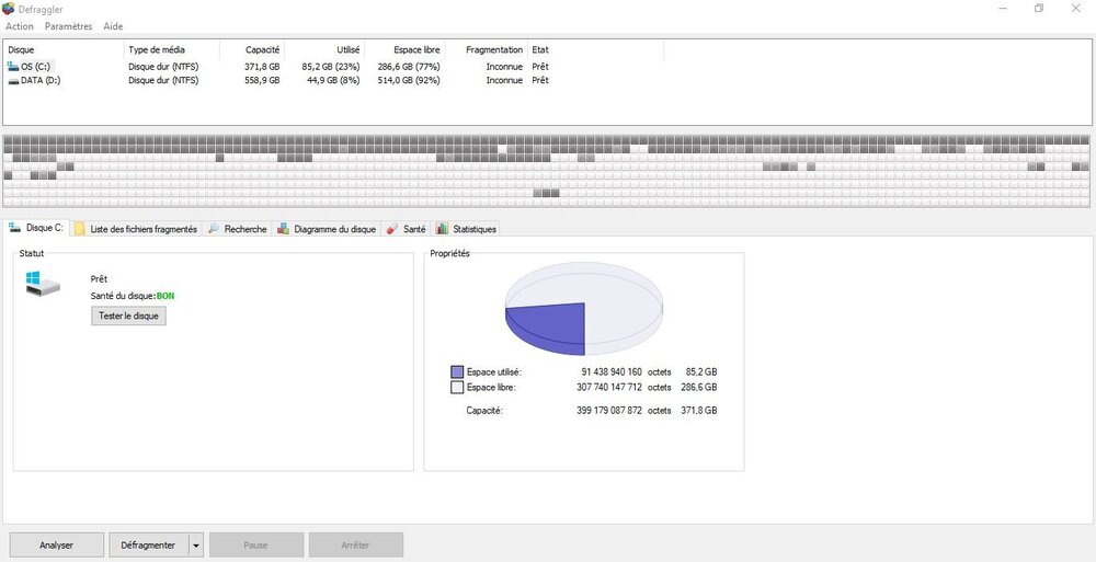 DISQUE C AVANT DEFRAGMENTATION.JPG